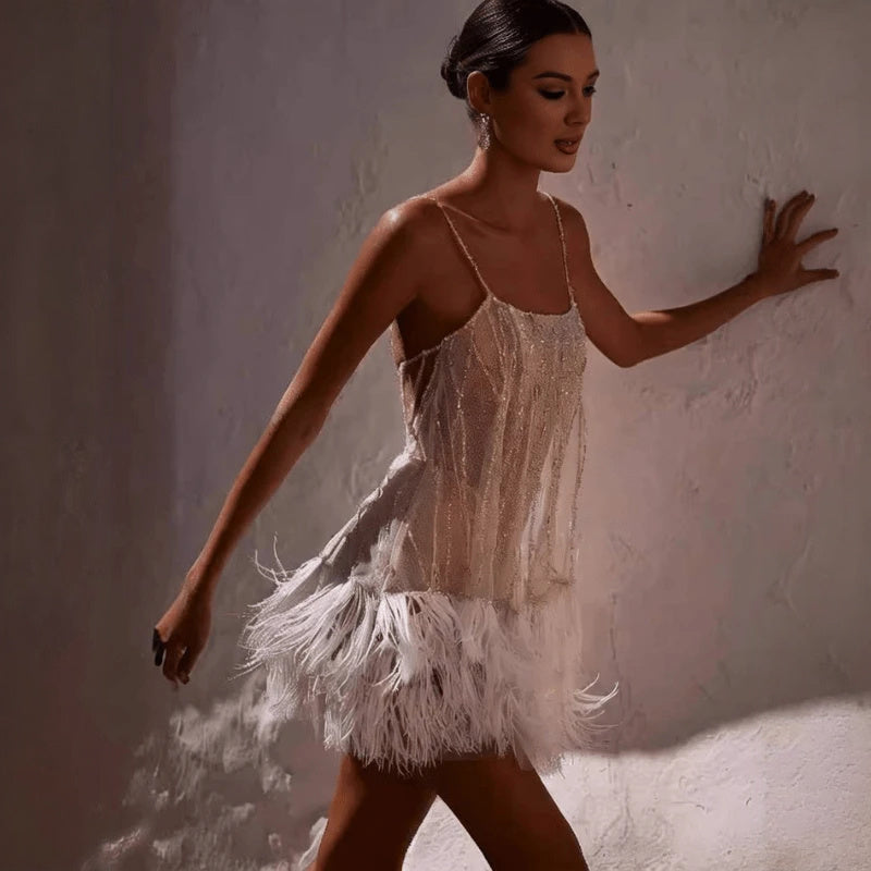 Abito Mini Donna | Silhouette Fluida & Frange