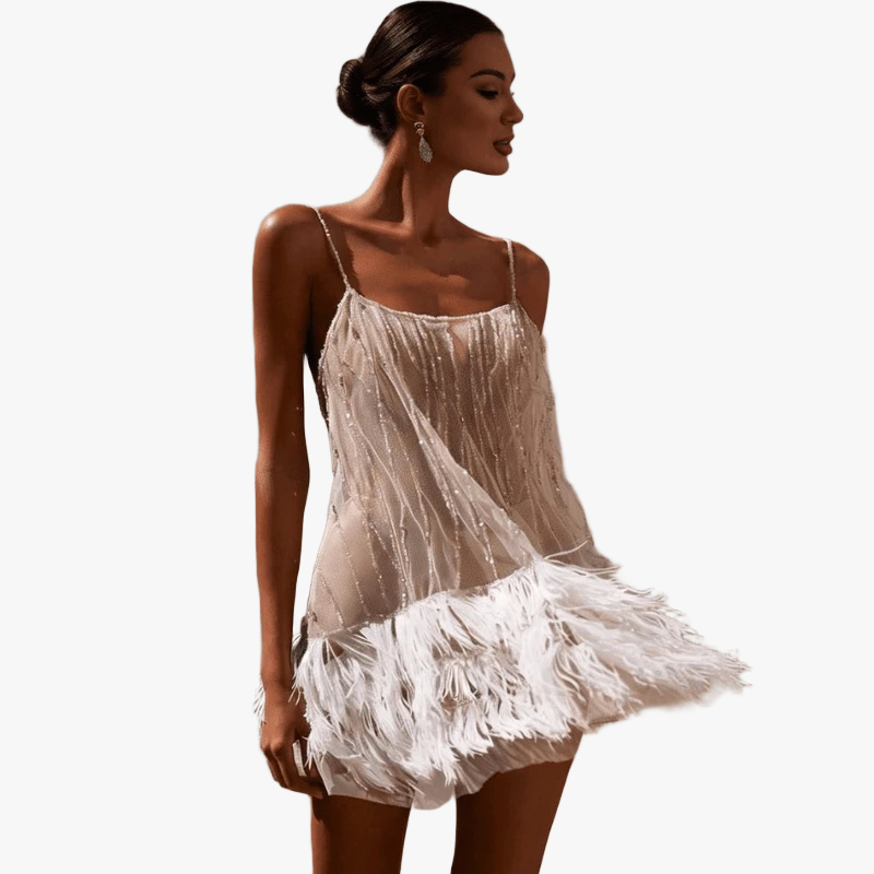 Abito Mini Donna | Silhouette Fluida & Frange