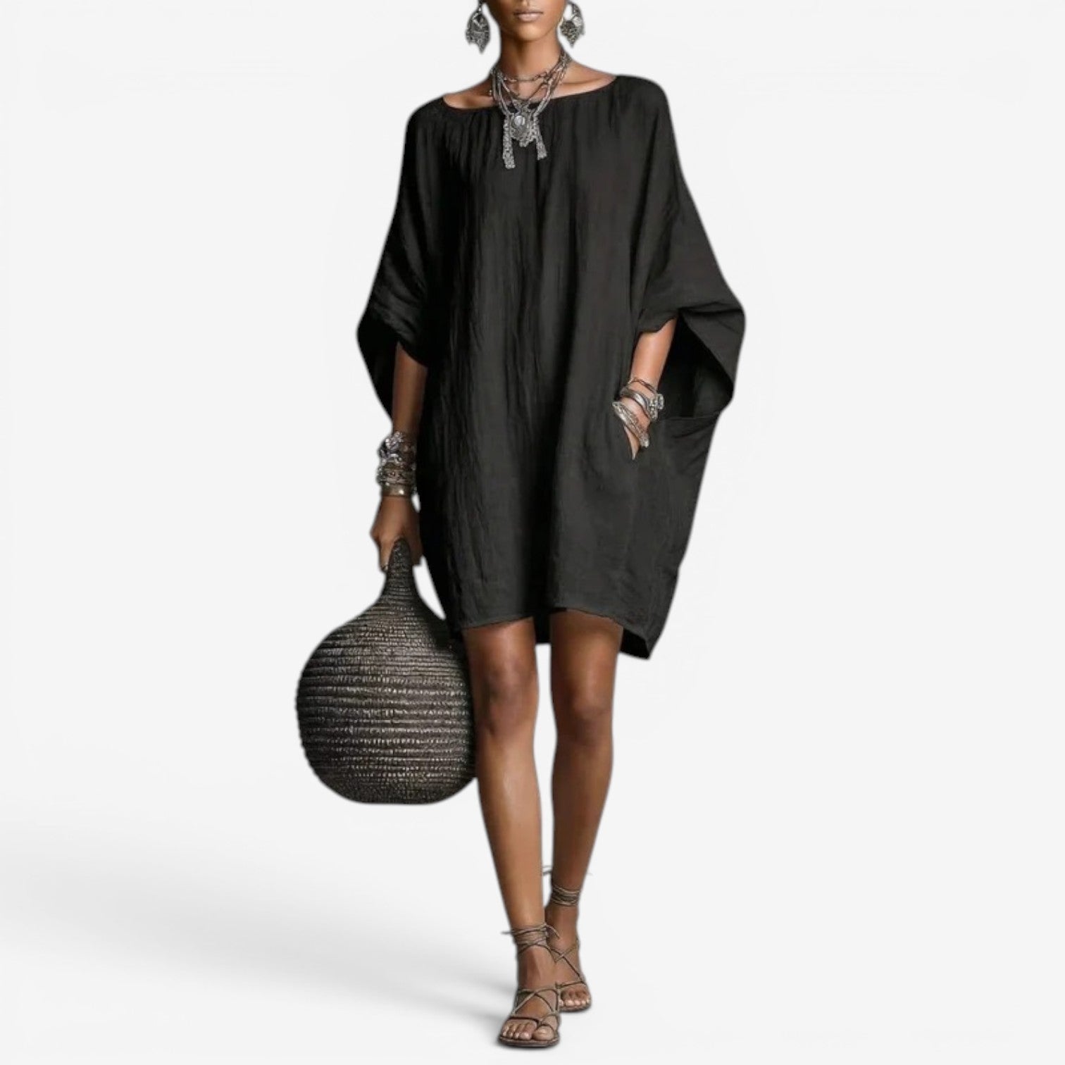 Abito Mini Donna | Vestibilità Oversize e Fluida