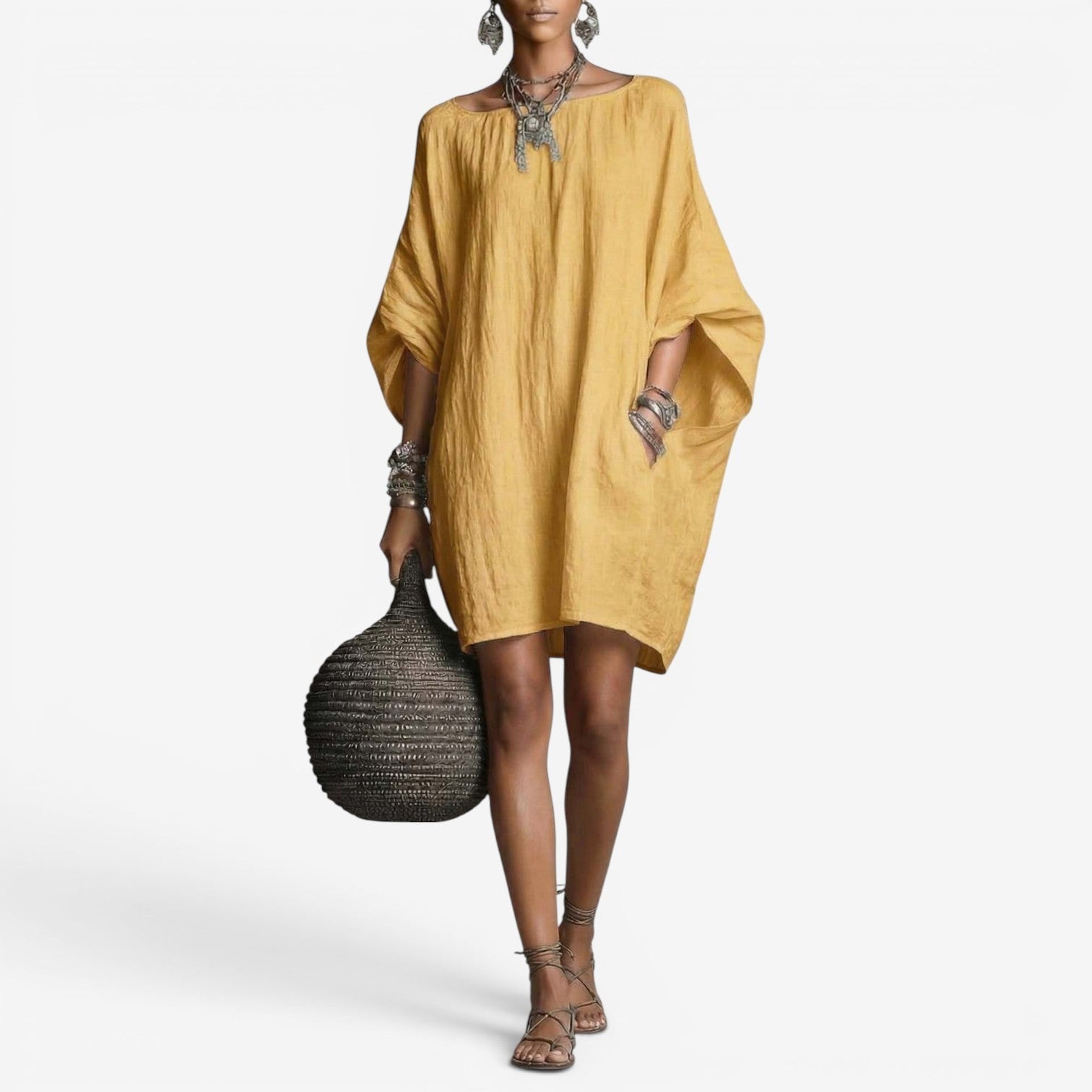 Abito Mini Donna | Vestibilità Oversize e Fluida