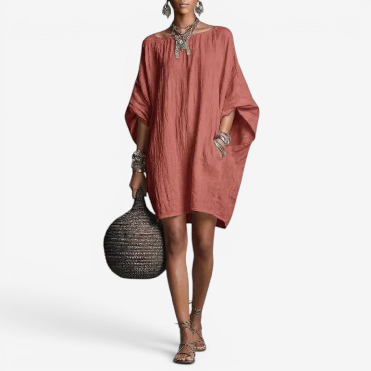 Abito Mini Donna | Vestibilità Oversize e Fluida