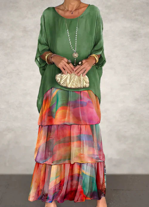 Laura - Abito lungo elegante e fluido 14