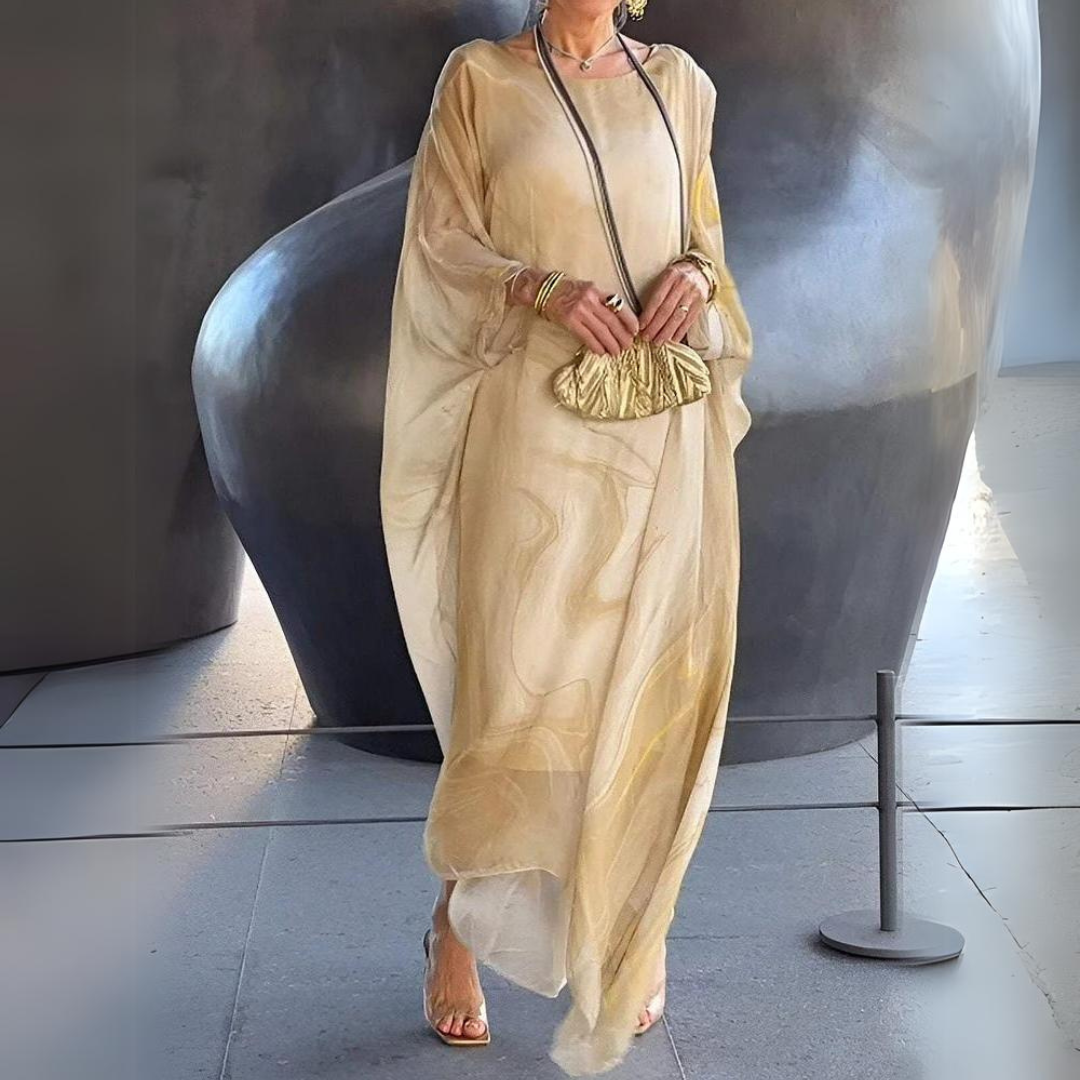 Rosa - Elegante Abito in Chiffon di Seta 0