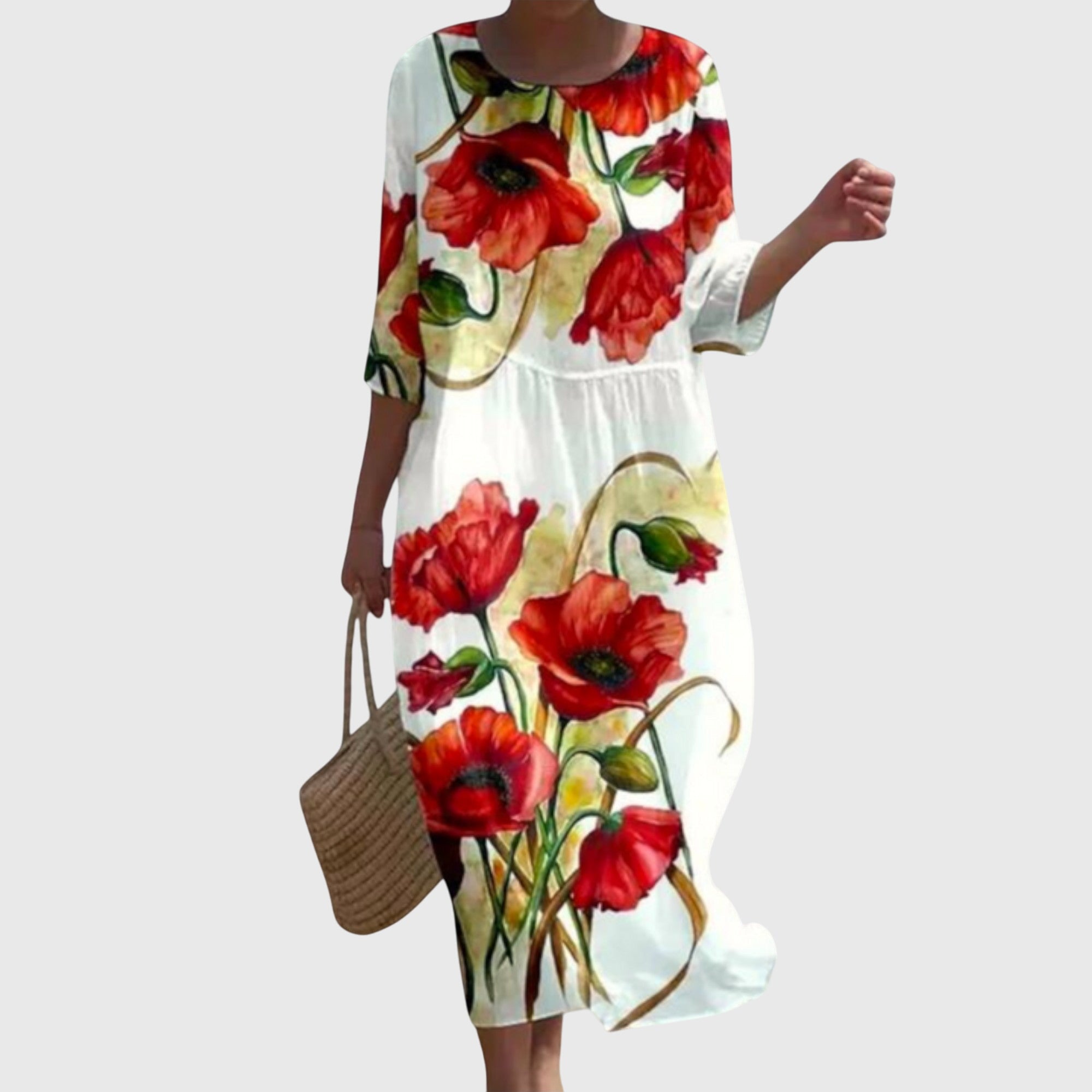 Abito maxi Donna | Stampa floreale e linea morbida che valorizza