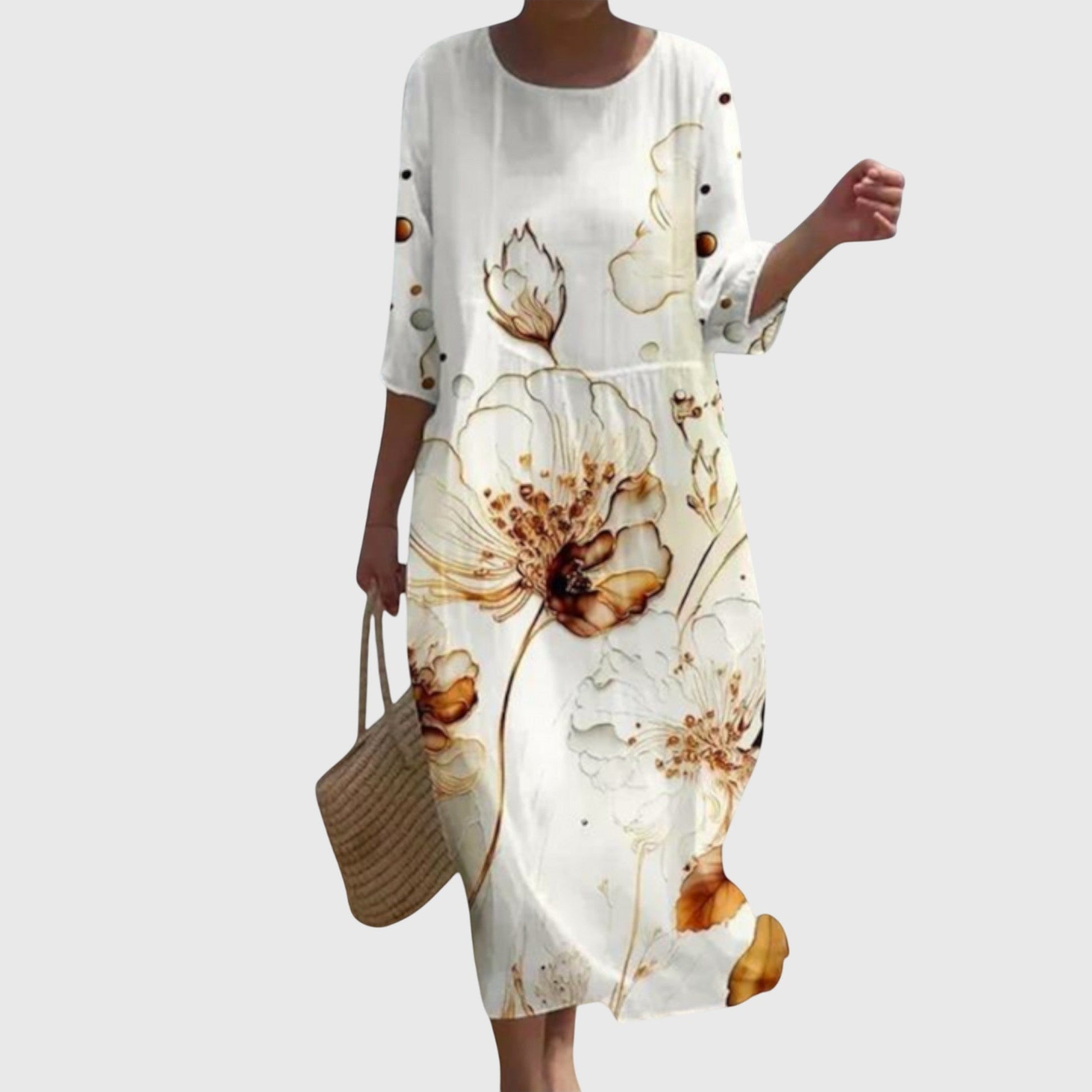 Abito maxi Donna | Stampa floreale e linea morbida che valorizza