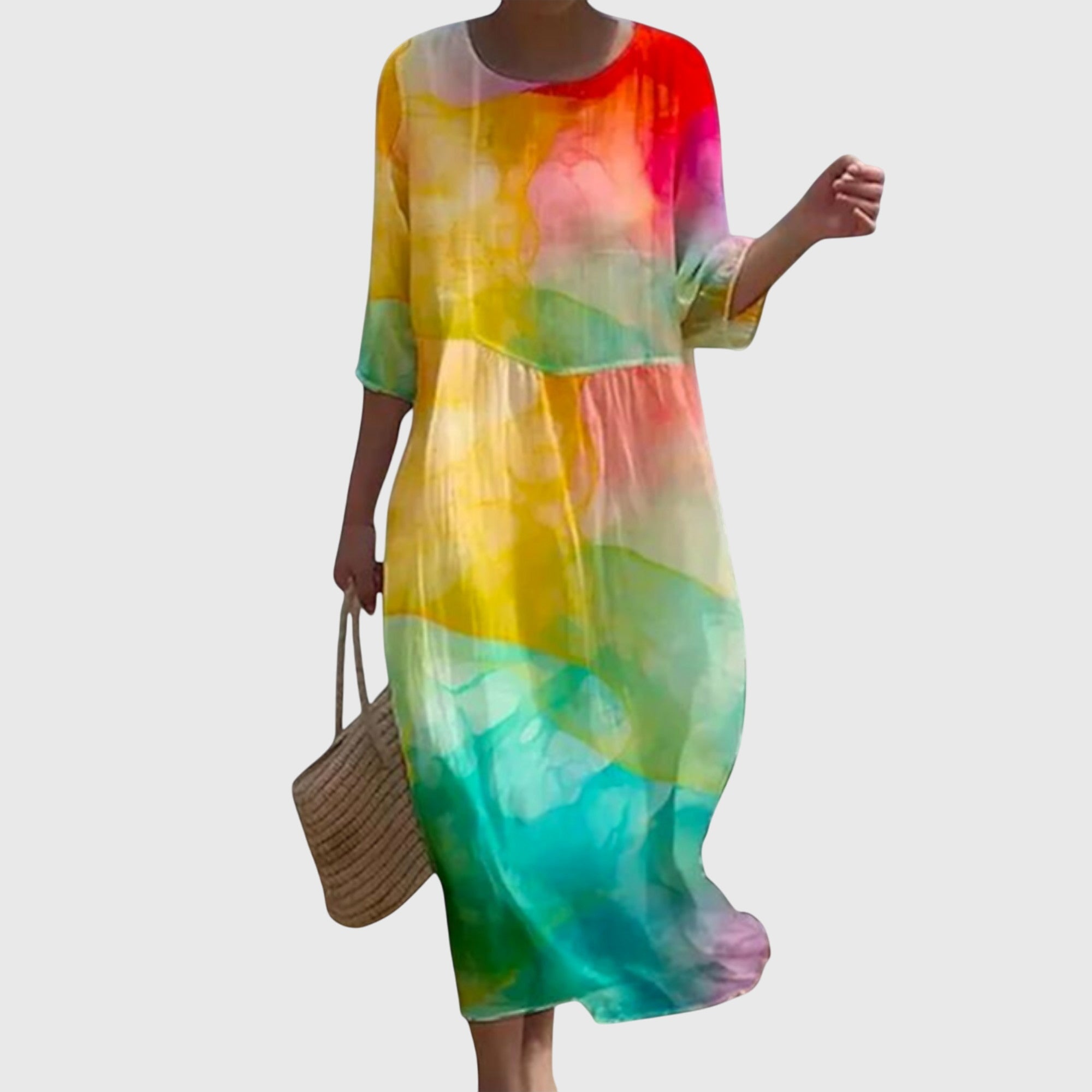 Abito maxi Donna | Stampa floreale e linea morbida che valorizza