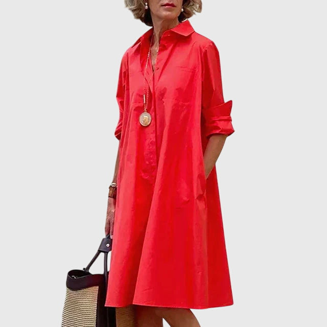 Paige | Elegante Mini Abito con Tasche 0