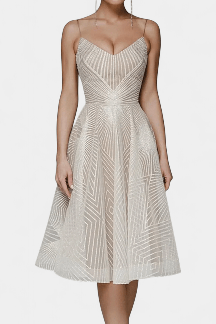 Trine | abito ricamato 0