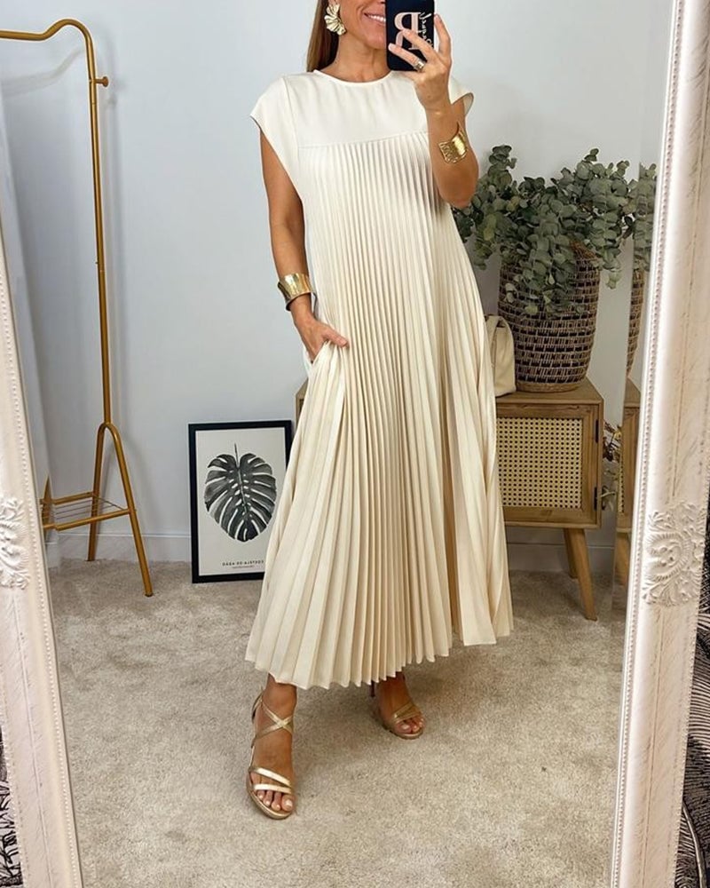 Abito senza Donna | Plissettatura Elegante & Linea Scivolata