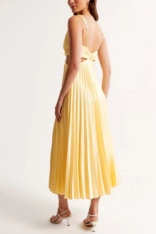 Abito Elegante Maxi con Scollo a V per Donne - Edizione Autunnale 2