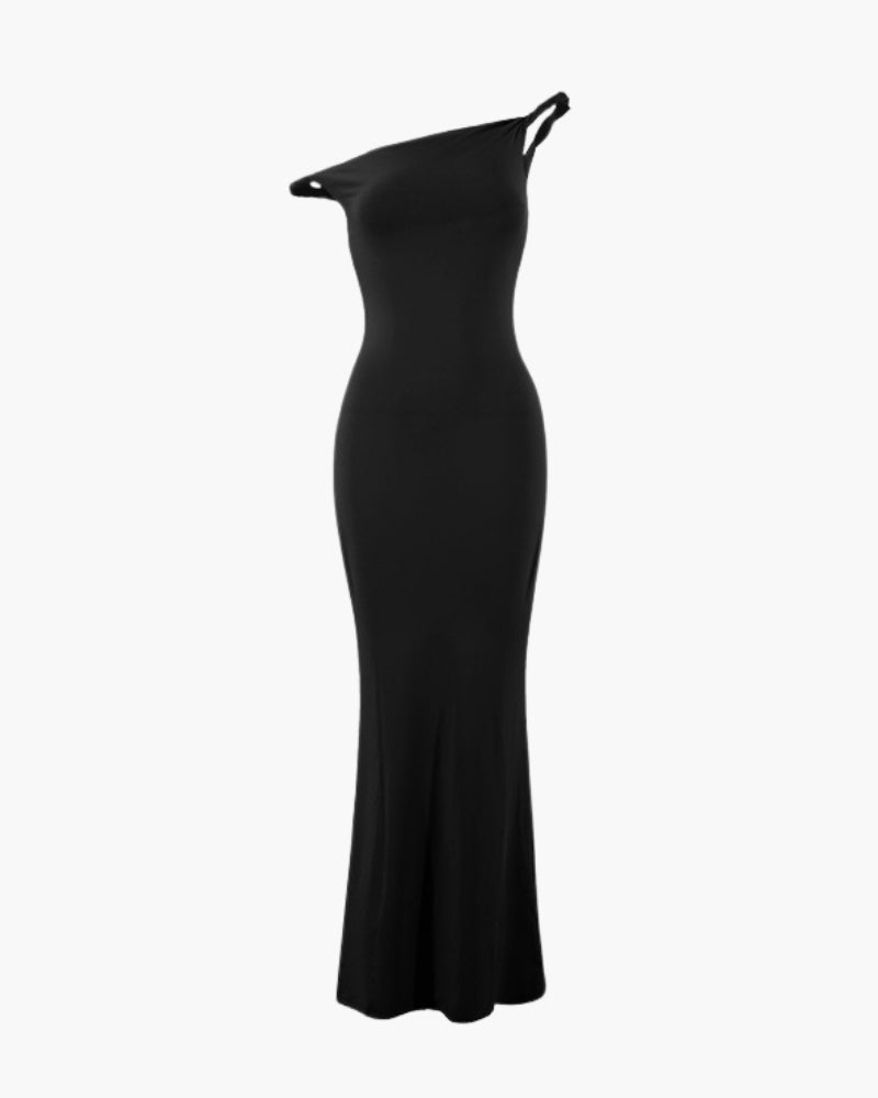 Abito Lungo Bodycon Monospalla 1