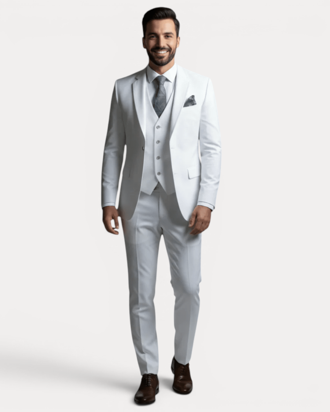 Abito Uomo | Tre Pezzi con Comfort Elasticizzato & Vestibilità Regolare