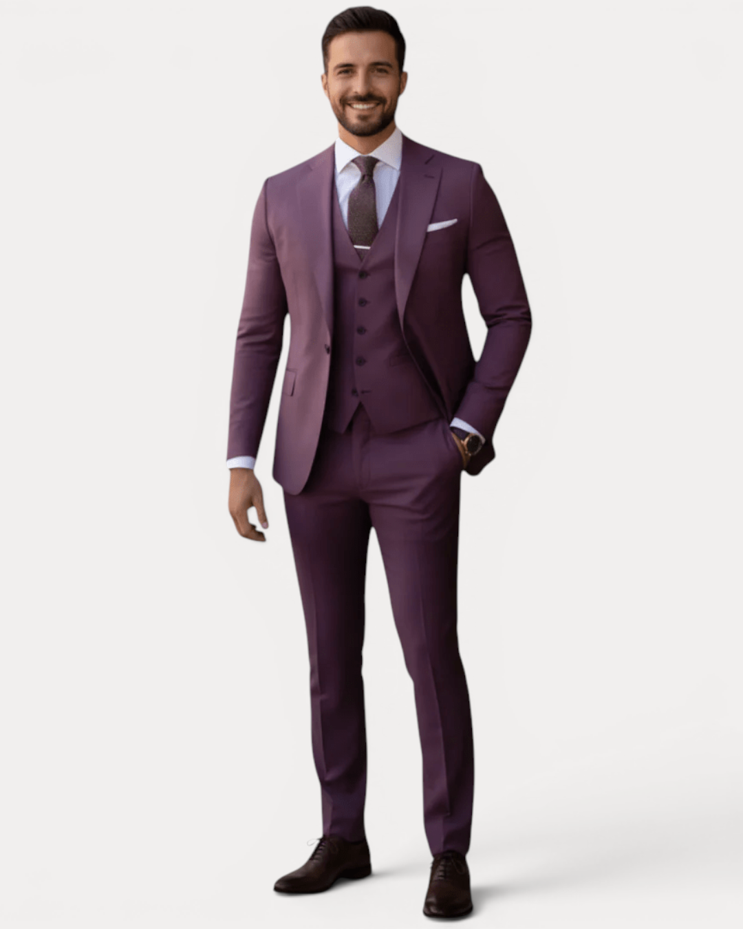 Abito Uomo | Tre Pezzi con Comfort Elasticizzato & Vestibilità Regolare