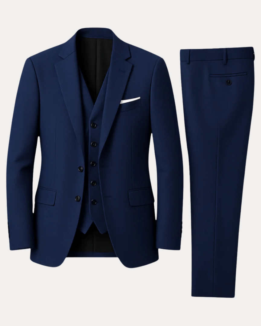Abito Uomo | Tre Pezzi con Comfort Elasticizzato & Vestibilità Regolare