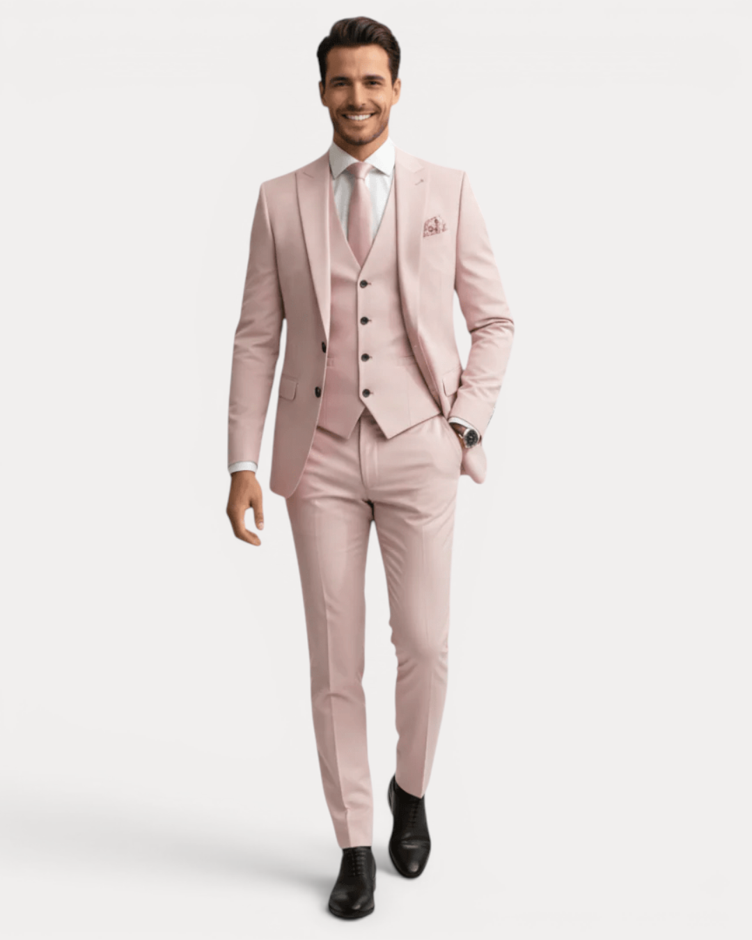 Abito Uomo | Tre Pezzi con Comfort Elasticizzato & Vestibilità Regolare