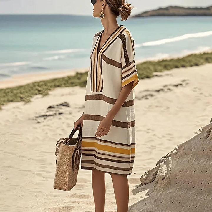 Abito a righe fluente da donna - Eleganza casual 4