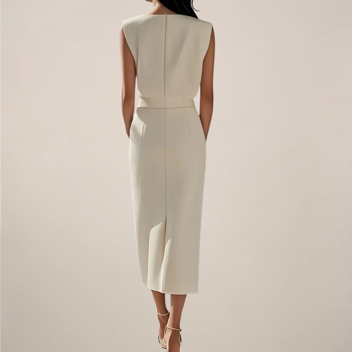 Abito midi elegante da donna – Fluido e femminile 3