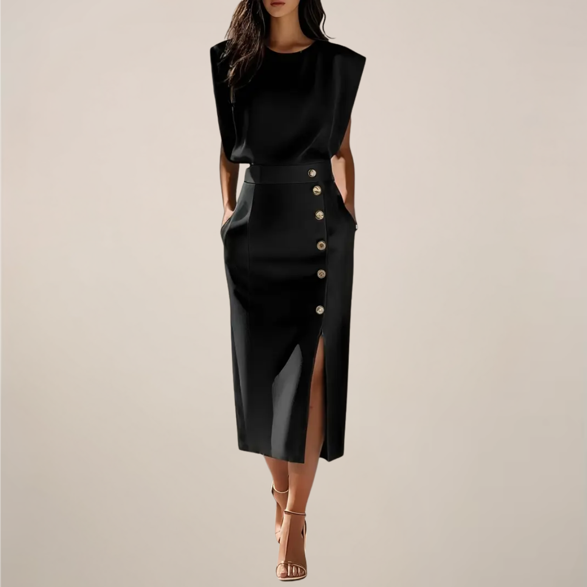 Abito midi elegante da donna – Fluido e femminile 6