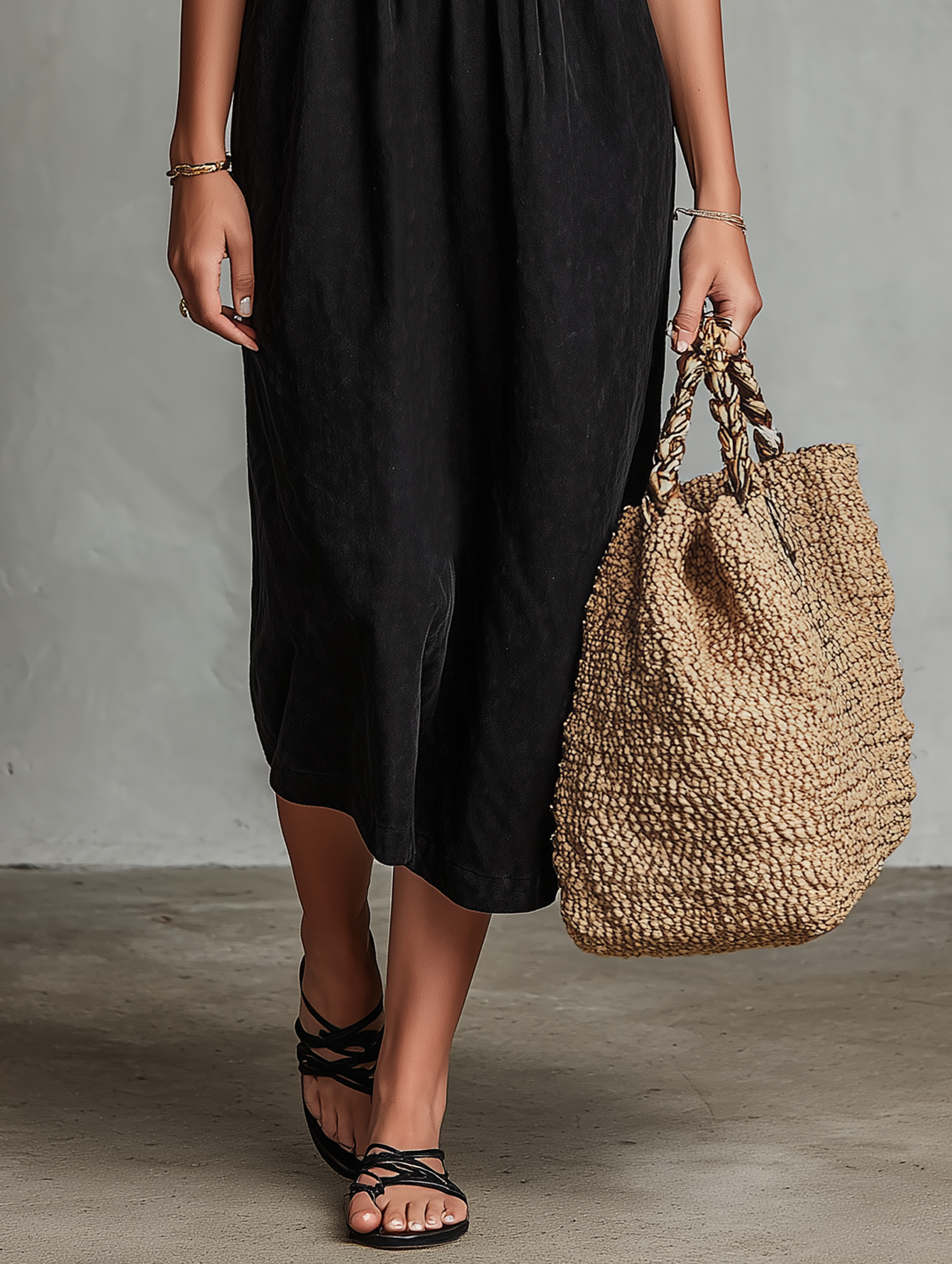 Abito midi ricamato effetto suede da donna - Boho ed elegante 2