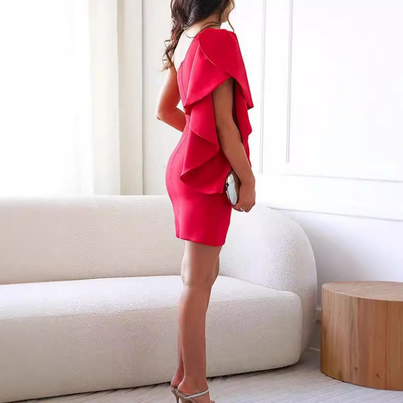 Abito mini asimmetrico monospalla da donna – Chic e deciso 2