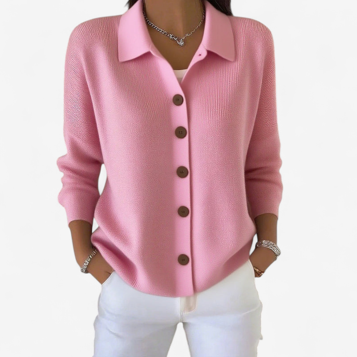 Adrienne™ Elegante giacca abbottonata 0