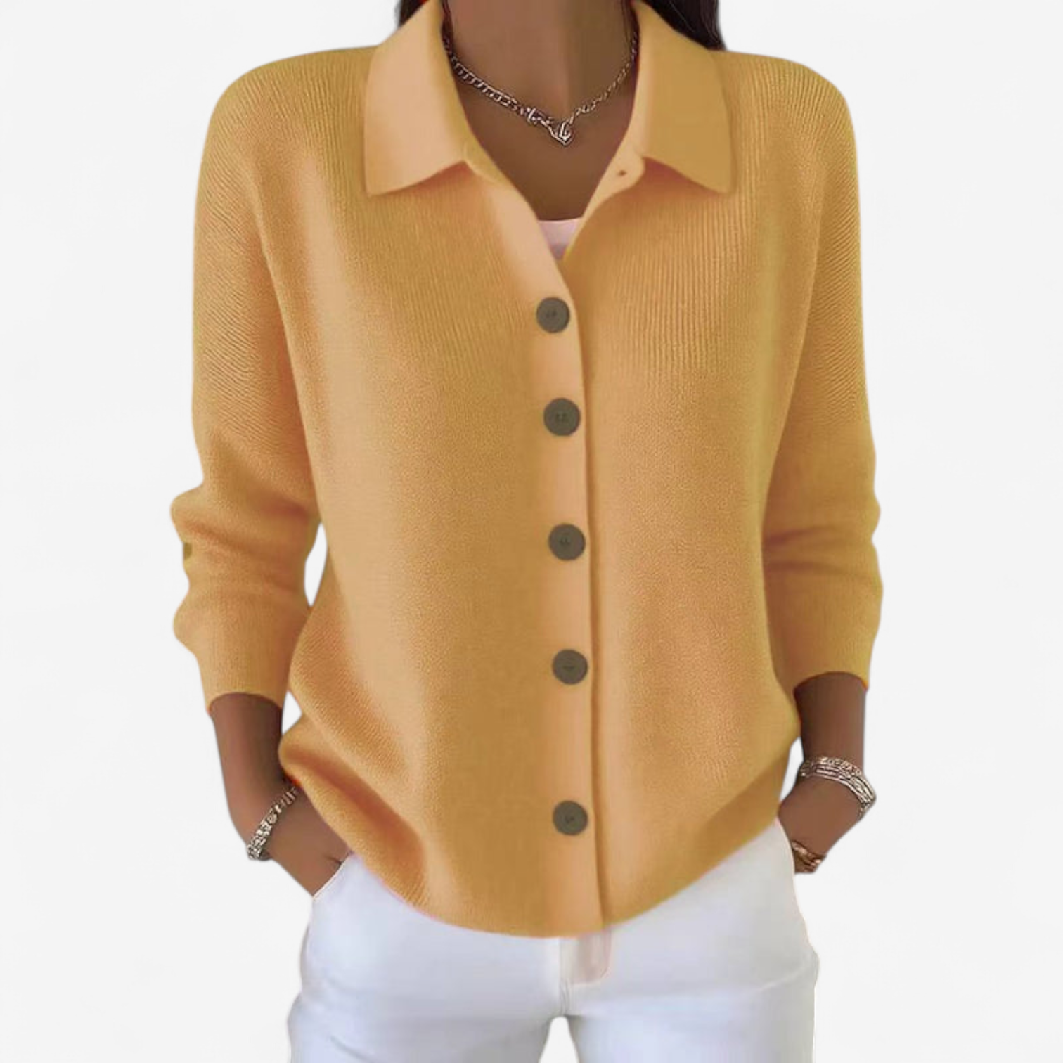 Adrienne™ Elegante giacca abbottonata 1