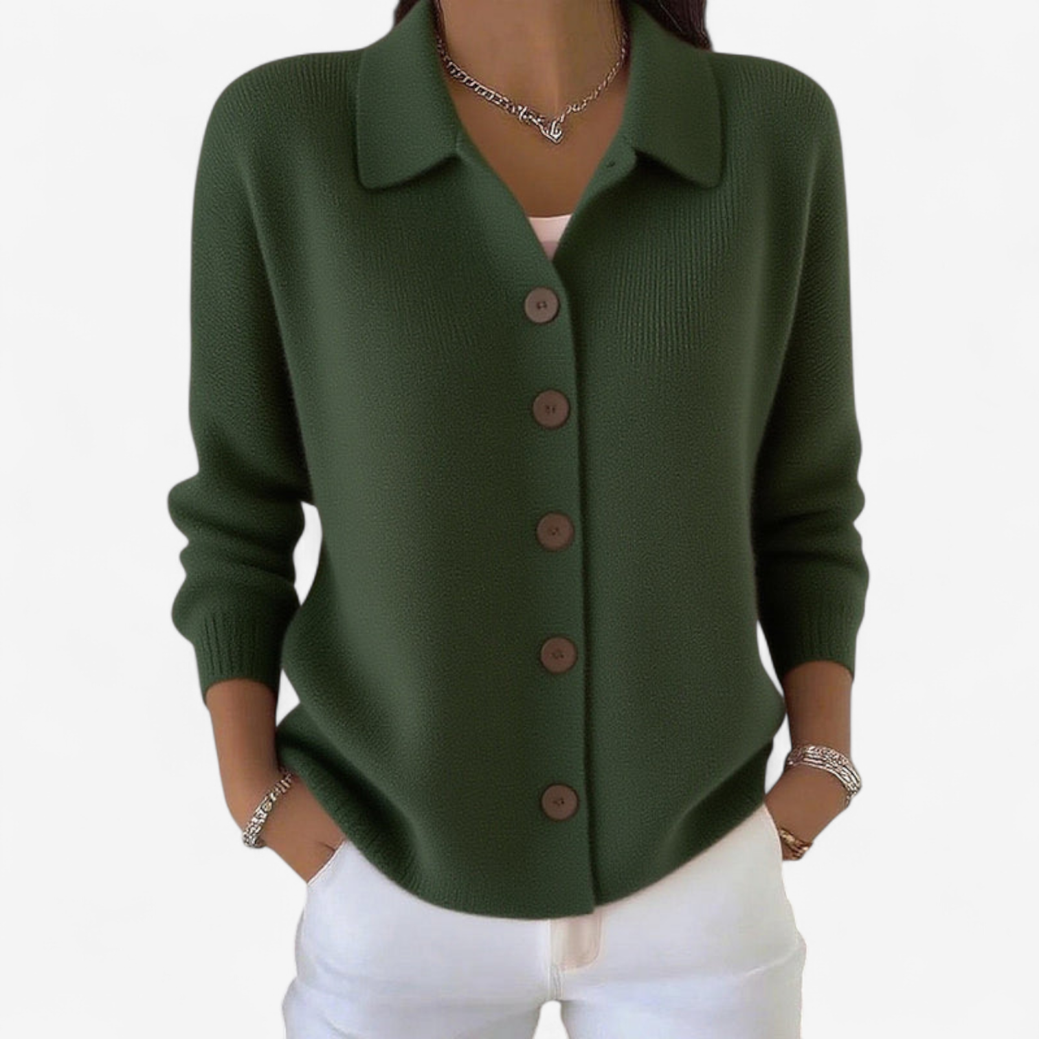 Adrienne™ Elegante giacca abbottonata 2