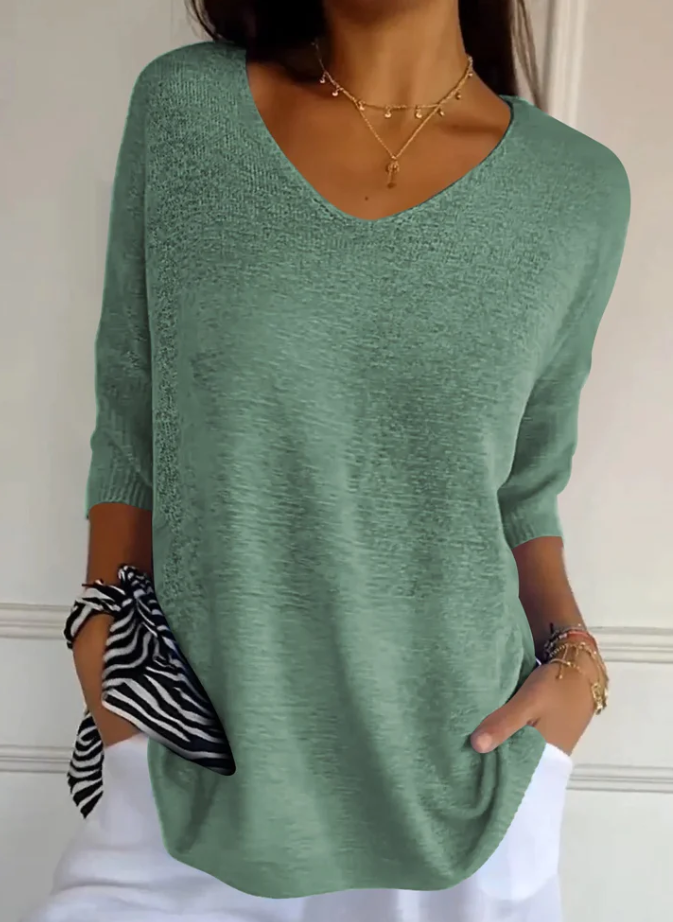 Aida | Maglione Leggero Con Scollo a V 4