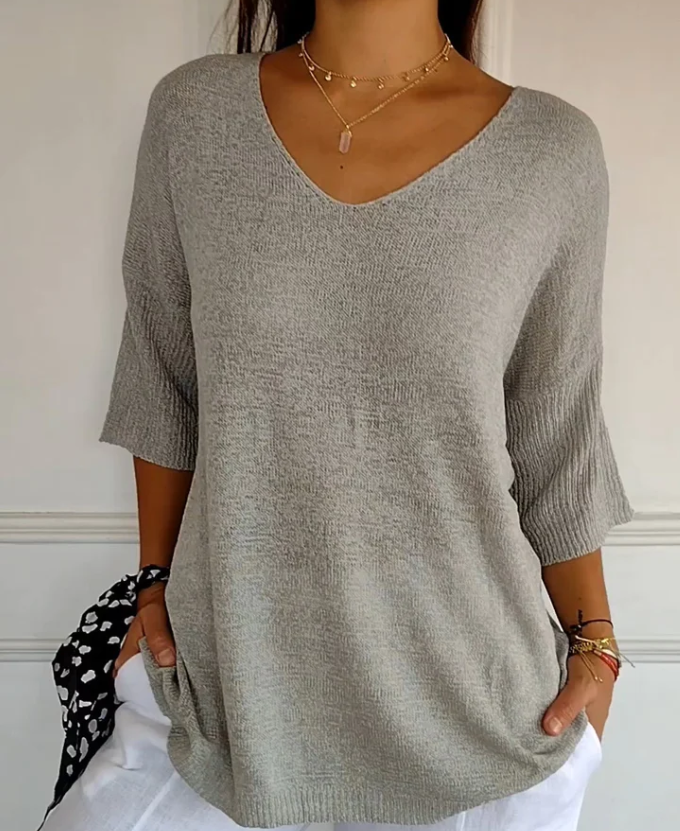 Aida | Maglione Leggero Con Scollo a V 5