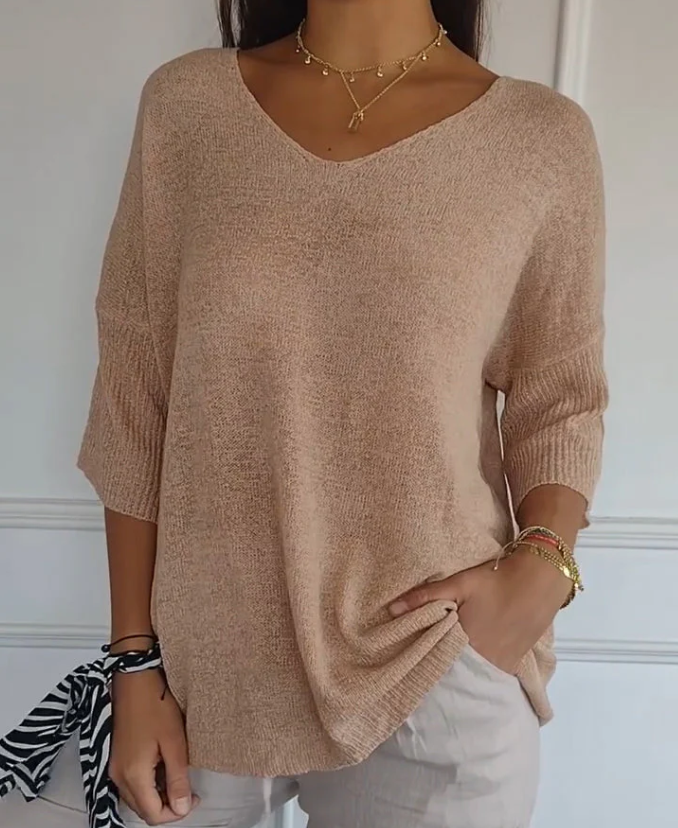 Aida | Maglione Leggero Con Scollo a V 6