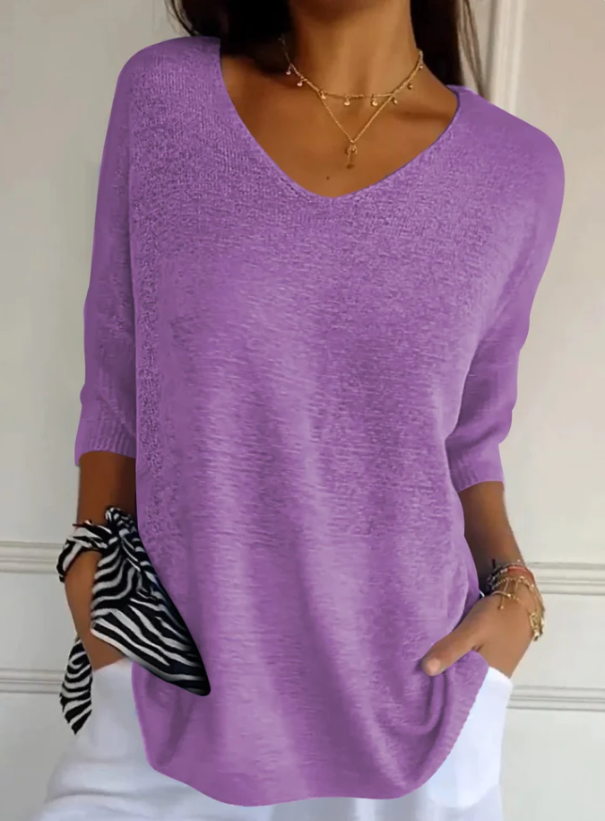 Aida | Maglione Leggero Con Scollo a V 7