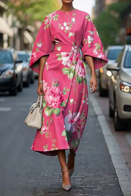Alessia™ | Abito maxi floreale dal fascino regale 0