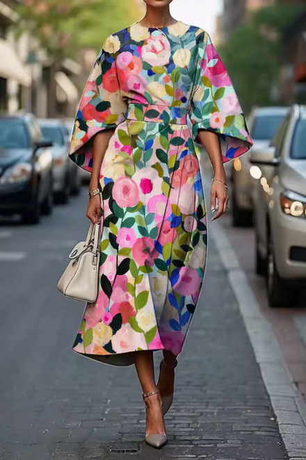 Alessia™ | Abito maxi floreale dal fascino regale 2