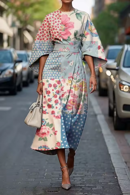 Alessia™ | Abito maxi floreale dal fascino regale 3