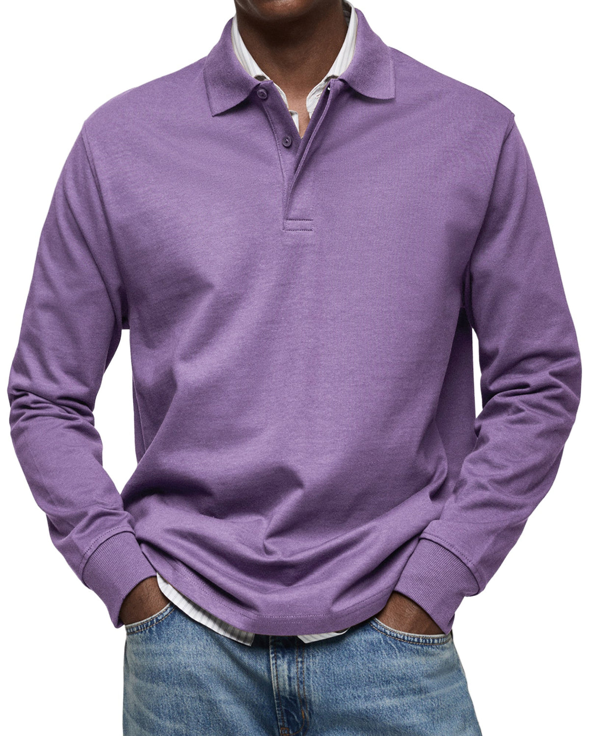 Alexandre | Polo Maniche Lunghe Casual 7