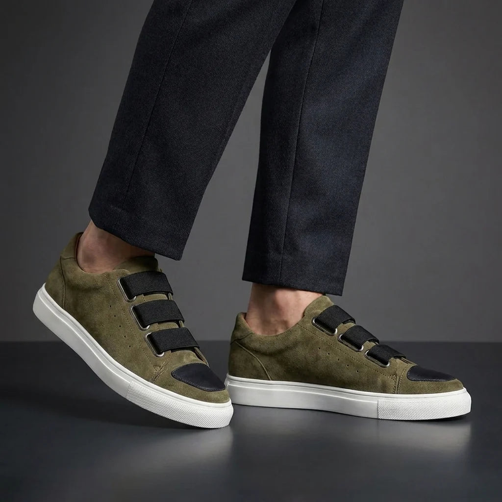 Andrea — Sneaker in Camoscio con Fibbia 2