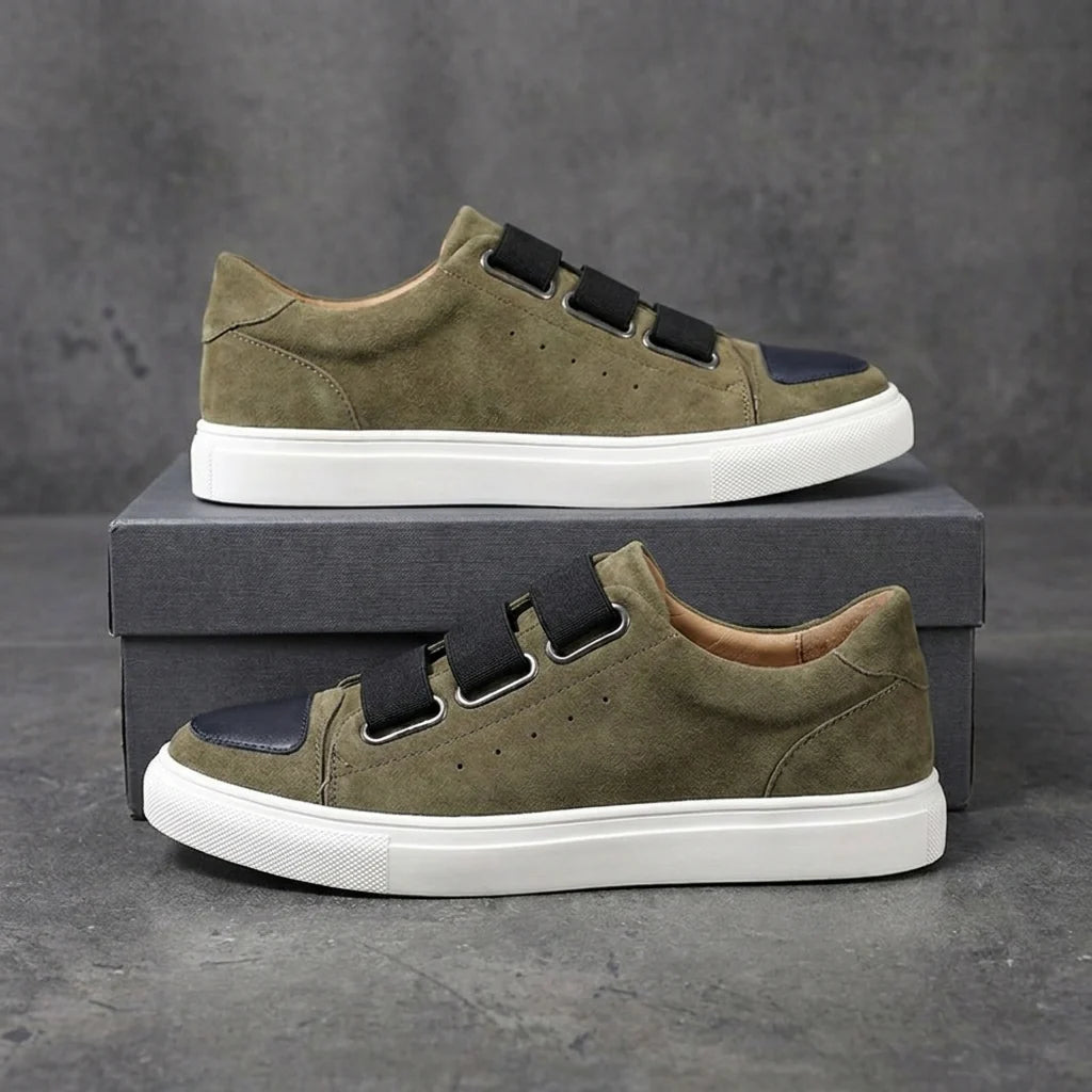 Andrea — Sneaker in Camoscio con Fibbia 6