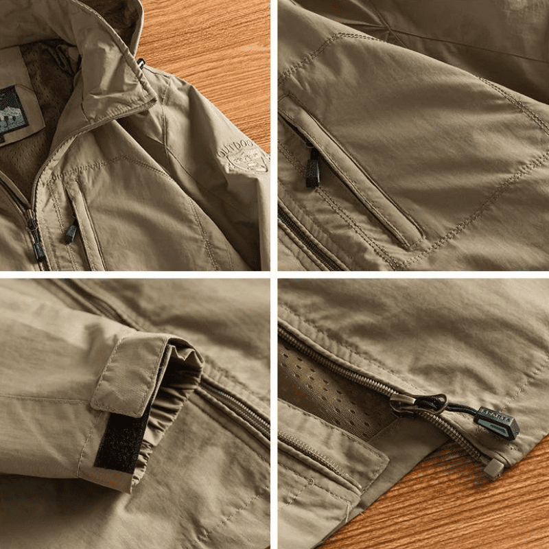"TrailMaster" Waterproof Hiking Jacket by Cristian Moretti™ Caliboot
