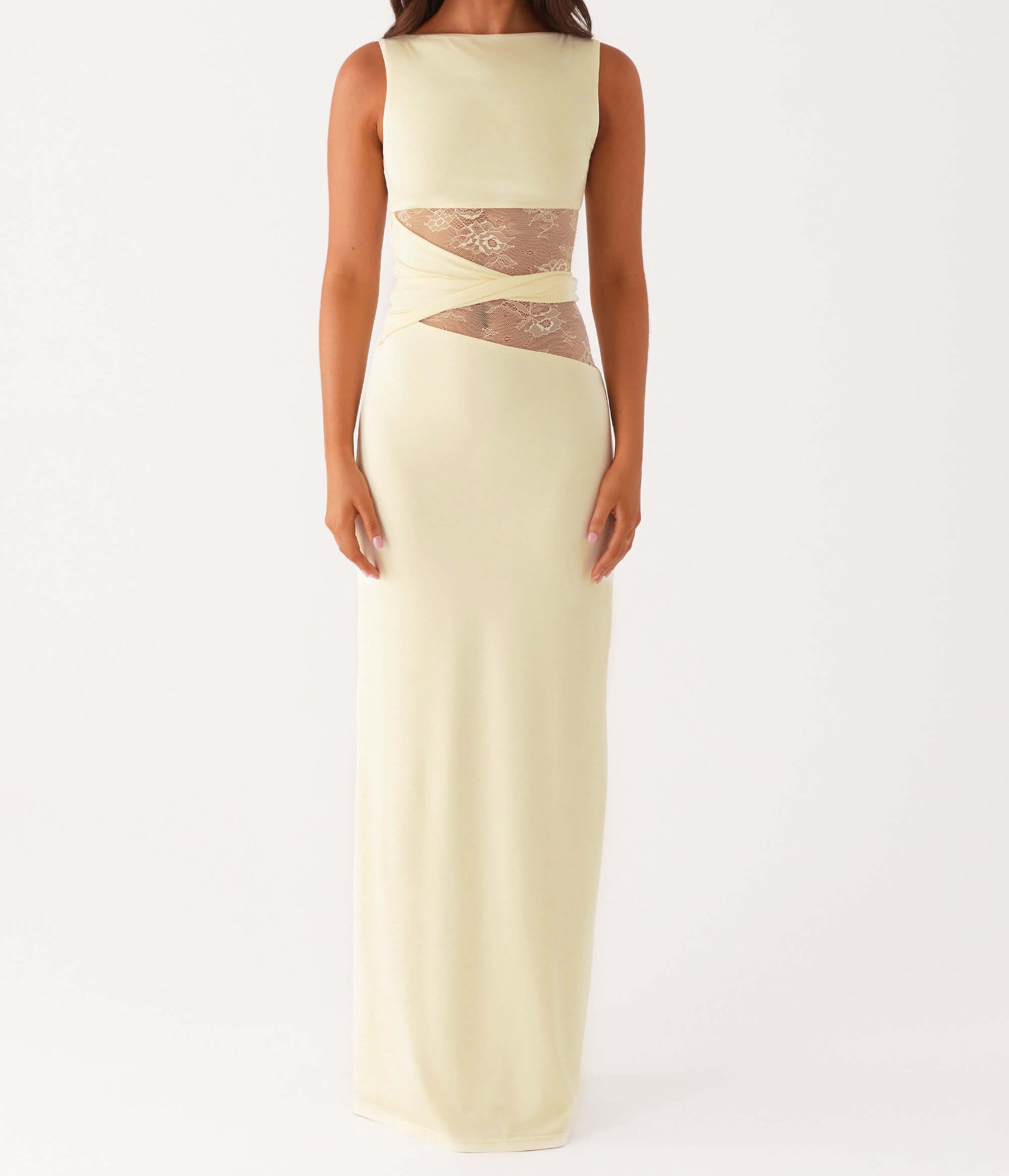 Abito Lungo Donna | Inserti in Pizzo & Silhouette Aderente