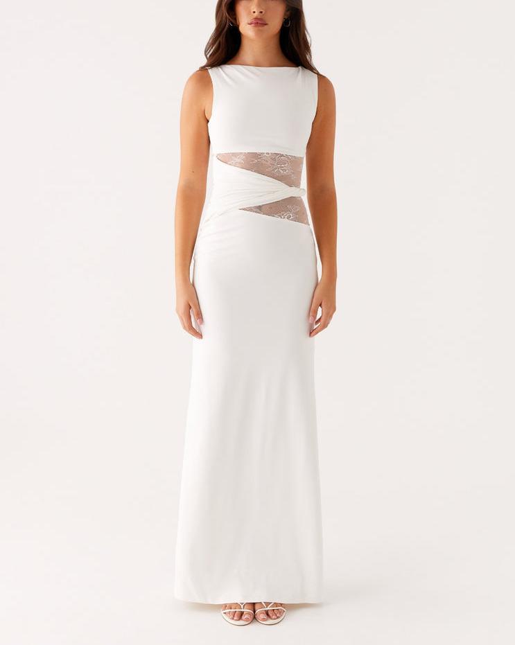Abito Lungo Donna | Inserti in Pizzo & Silhouette Aderente