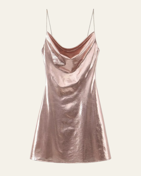 Abito Midi Donna | Effetto Iridescente & Scollo Cowl Sensuale