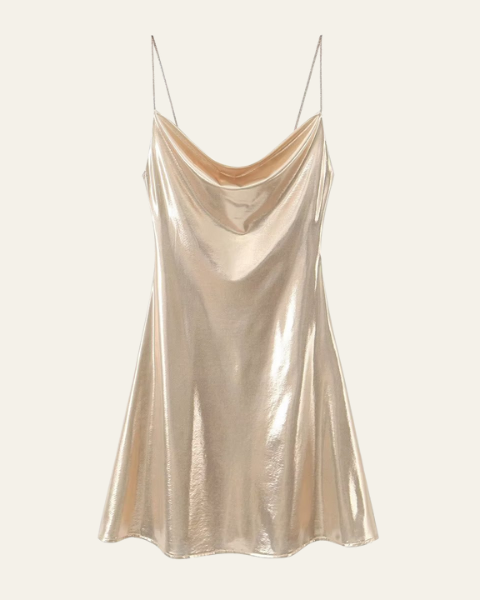 Abito Midi Donna | Effetto Iridescente & Scollo Cowl Sensuale