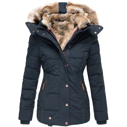 Women's Winter Jacket | Fur Hood & Quilted Warmth 1