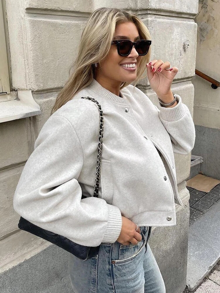 BEAU | Giacca Bomber Cropped Donna 2