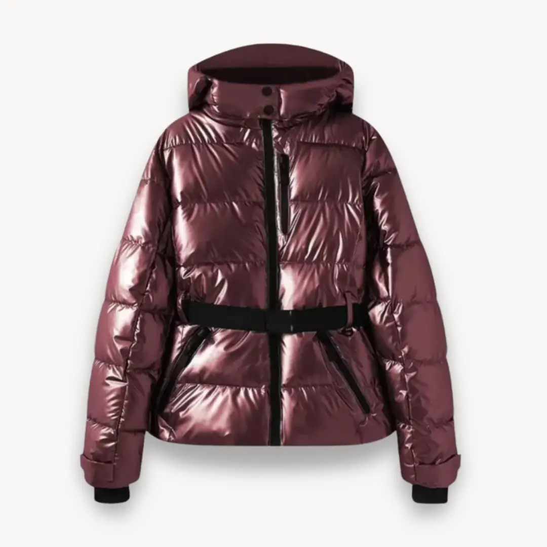 Belted Puffer Jacket for Women – Stylish &amp; Warm-Caliboot