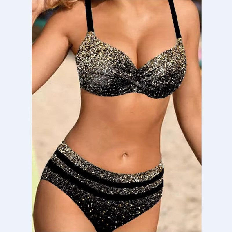 Bikini Donna | Stampa Tropicale & Vita Alta Valorizzante
