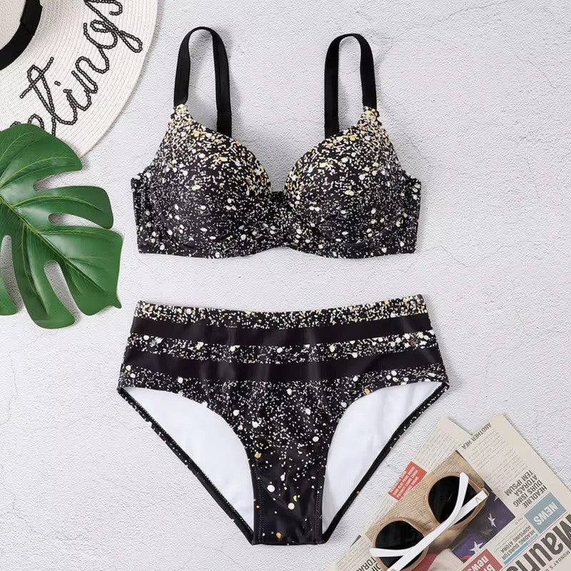 Bikini Donna | Stampa Tropicale & Vita Alta Valorizzante