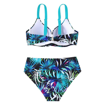 Bikini Donna | Stampa Tropicale & Vita Alta Valorizzante