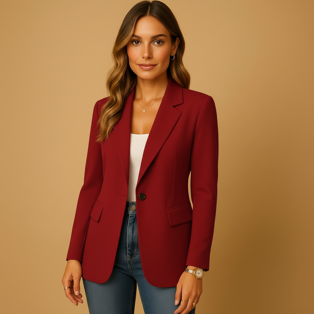 Blazer Femminile Sottile – Adatto per Lavoro e Uso Casual, Con Bottoni, Slim Fit, Adatto per Primavera e Autunno 2