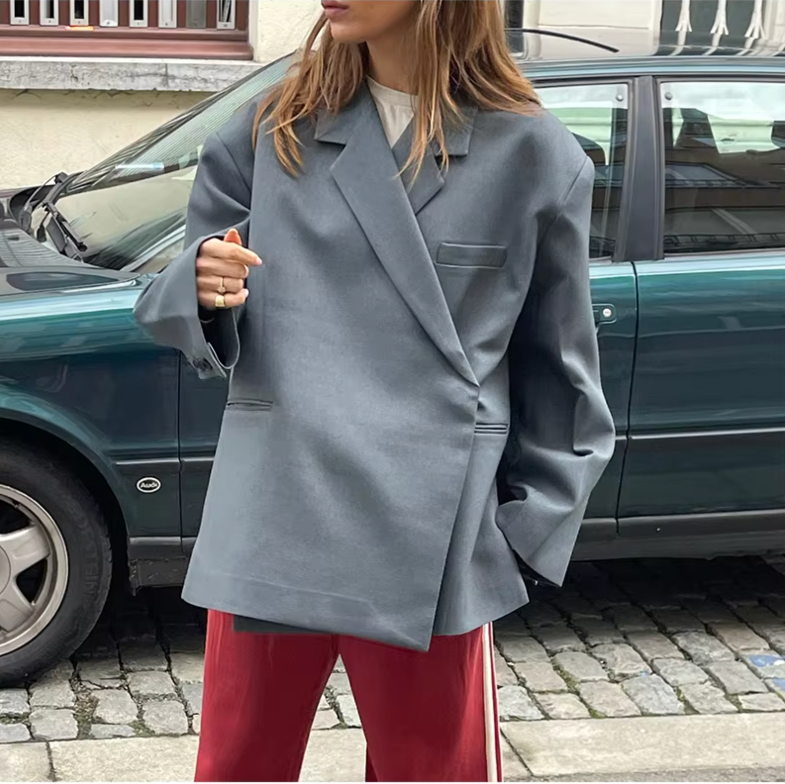 Blazer Oversize | Vestibilità Ampia & Doppiopetto Elegante
